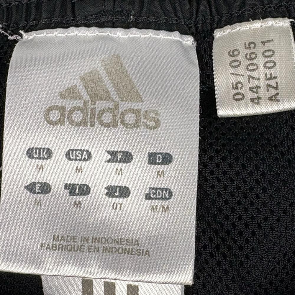 Adidas Pants Men's Large Black Track Athletic Pockets Running Y2K Ankle Zip - Picture 2 of 10